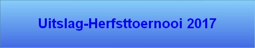 Uitslag-Herfsttoernooi 2017